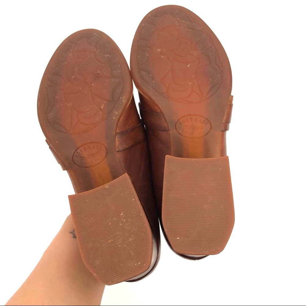 Kork-Ease Brown Leather Block Heel Loafer - Picture 12 of 14